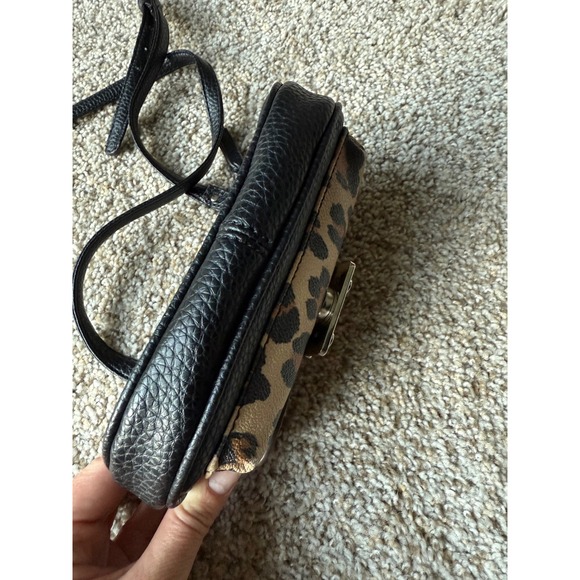 Dana Buchman Leopard Print Mini Crossbody Bag Small Purse Designer - Picture 7 of 11